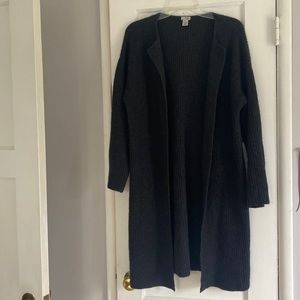 100% Cashmere Halogen Open-Front Sweater